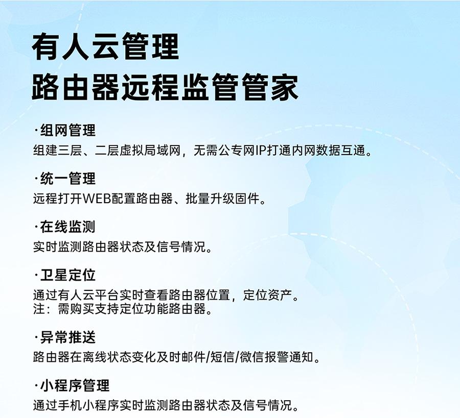 双卡4G工业路由器 有人云管理